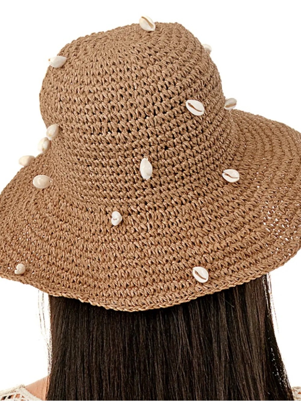 Elliot Sea Shell Straw Bucket Hat - Picture 3 of 12